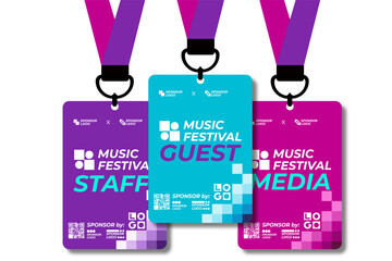 Entrance card design event template. 