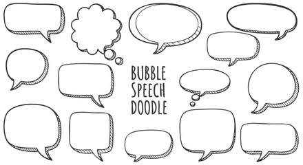 Obraz premium Blank speech bubbles collection for your creative ideas and communication projects