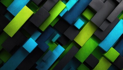 Abstract geometric pattern of overlapping vibrant colored rectangles