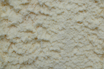 White wet cassava flour texture background. Traditional Indonesian cuisine concept. For graphic design, 3D rendering and banners