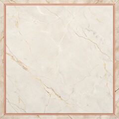 Smooth Polished Marble Stone Texture Background with Veins and Bordered Blank Area for Luxury Branding
