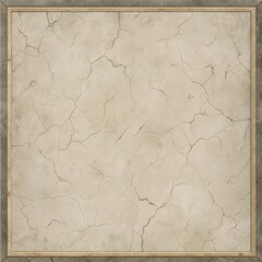 Weathered Limestone Stone Texture Background with Cracks and Bordered Blank Area for Antique Layouts