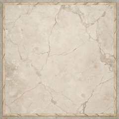 Weathered Limestone Stone Texture Background with Cracks and Bordered Blank Area for Antique Layouts