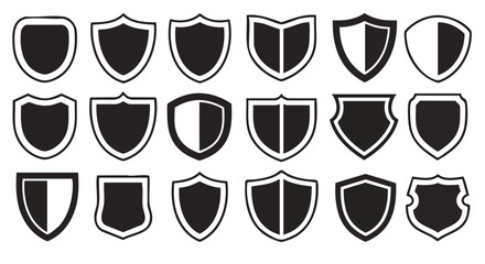 Diverse shield emblems offer strong security, protection, and emblem design options