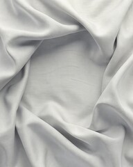 Soft Wrinkled Cotton Fabric Texture Background with Bordered Blank Area for Casual Layouts