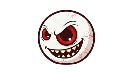 Cartoon style scary eyeballs.
