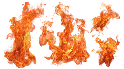 Abstract Fiery Flames Pattern