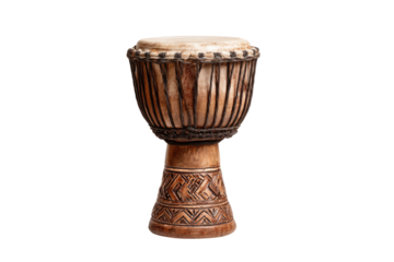 Wooden drum with leather head