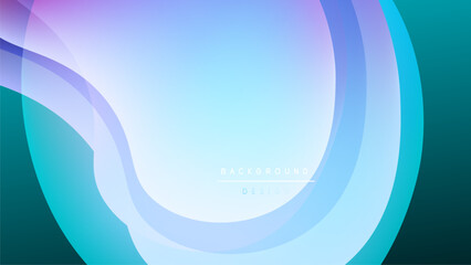 Abstract flowing layers, vibrant blues, purples, whites. Gradient effect creates soft, modern backdrop. Minimal text present.