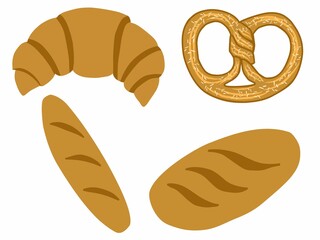 vector illustration of bread