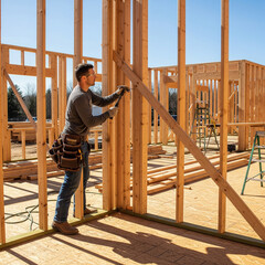 construction worker on the roof
