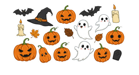 halloween pumpkin set