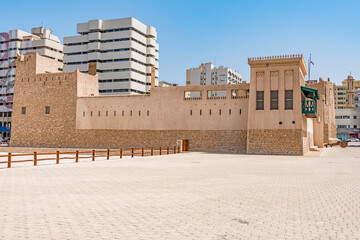 Sharjah Fort in Sharjah, UAE. It is known as Al Hisn.