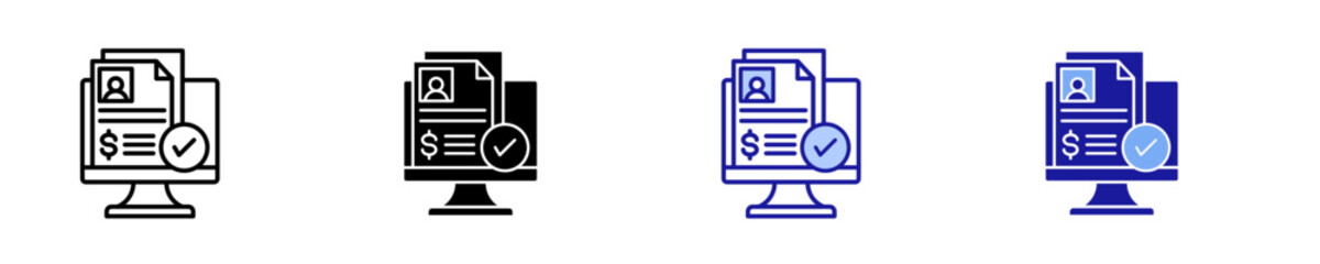 Account  Icon Set Multiple Style Collection