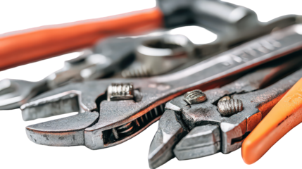 Closeup Assorted Wrenches And Pliers