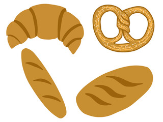vector illustration of bread