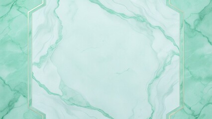 Naklejka premium Marble Texture Background with Emerald Green Swirls for High-End Posters