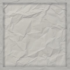 Crumpled Texture Background with Gray Wrinkles and Shadows for Grunge Branding