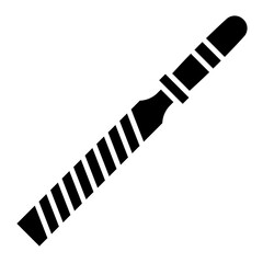 File Tool Icon: Metal Rasp for Woodworking and Crafting