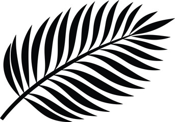 Obraz premium Solid Black Leaf Silhouette Artwork. Flat Maple Leaf Silhouette Clipart. Bold Oak Leaf Silhouette Graphic. Simple Palm Leaf Silhouette Outline. Clean Monstera Leaf Silhouette Shape