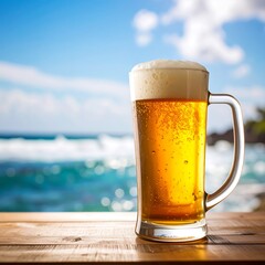 Refreshing Lager on a Summer's Day