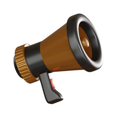 Black friday 3d icon sale megaphone promo.