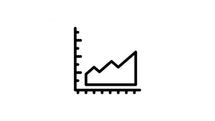 stacked area chart animated icon