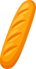 Delicious Golden Brown Crusty Bread Loaf Illustration