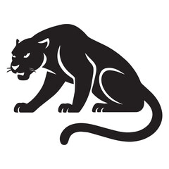 Obraz premium vector illustration of a black panther