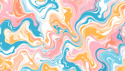 Abstract Swirling Paint Marble Texture Background.