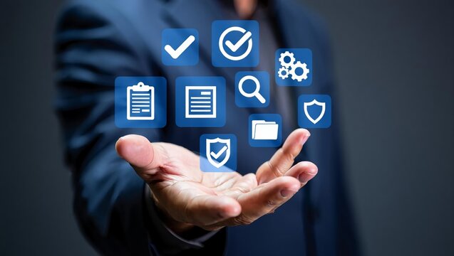 Hand touch digital hud interface futuristic technology background of virtual computer screen display ui future concept or cyber communication hologram and innovation internet system on vr cyberspace.