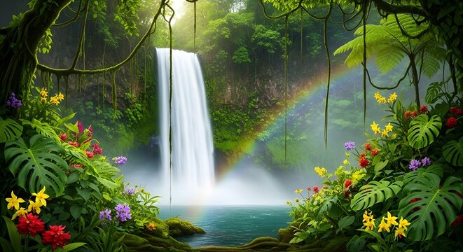 Jungle Waterfall Escape