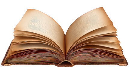 Obraz premium Open Antique Book With Detailed Pages