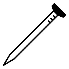 Nail Illustration for Construction and Carpentry