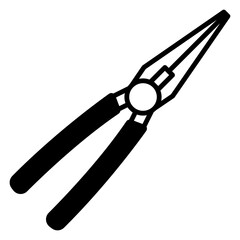 Needle Nose Pliers Vector Illustration