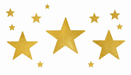 Gilded Night Golden stars isolated watercolor vector illustration svg