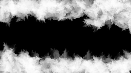 White Smoke Cloud Texture PNG – Realistic Fog Overlay Effect for Backgrounds