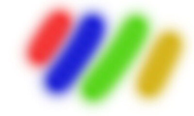 abstract colorful brush background red blue green yellow colorful wallpaper with four colorful brushes on white background