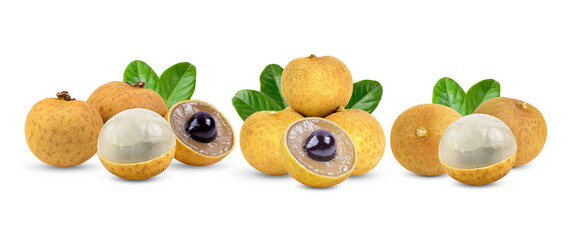 longan isolated on transparent png  (Image from camera)
