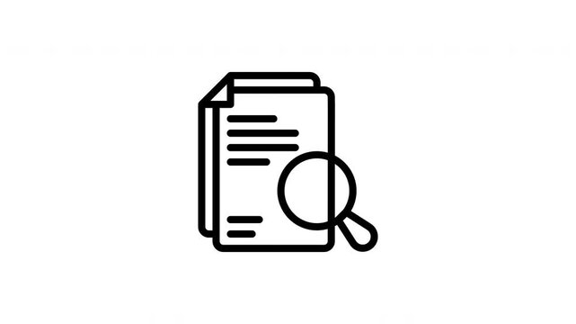 review document animated icon