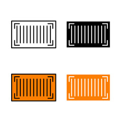 Barcode Icon . in stroke, black and colored vectors collection isolated on white background.