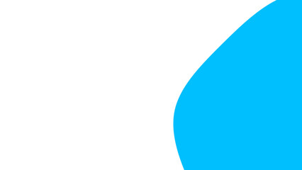 Clean abstract design featuring a vibrant blue curved shape on a bright white background, ideal for modern presentations, branding, or digital layouts.