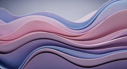 Fototapeta premium Abstract Wave Patterns in Pastel Colors.