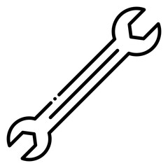 Wrench Illustration: Hand Tool for Repair and Maintenance