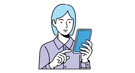 Person using smartphone, modern communication and technology concept, digital interaction and information access