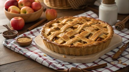 apple pie with apples