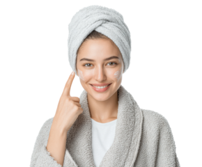 Skincare routine tips home beauty isolated on transparent background