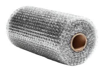 Packaging action bubble wrap storage home office product isolated on transparent background