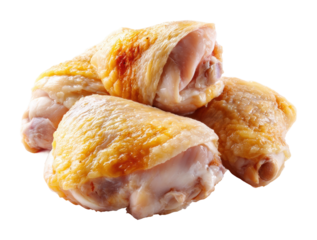 Grilled chicken wings backyard bbq food isolated on transparent background