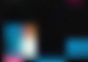 Abstract Dark Background with Teal, Pink, and Brown Noise Texture; Grunge, Grainy, and Moody Digital Art.